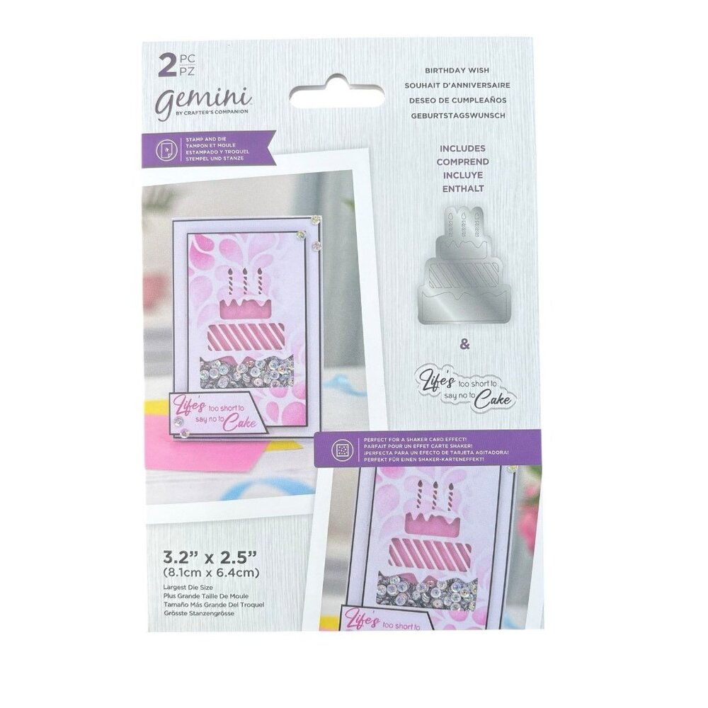 Gemini Crafter’s Companion Stamp Die Lot 4 Card Making Birthday Sets New - Picture 5 of 12